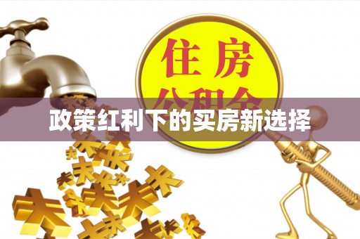 普安政策红利下的买房新选择