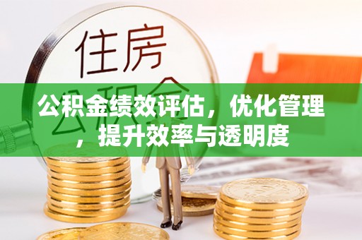 普安公积金绩效评估，优化管理，提升效率与透明度