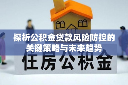 普安探析公积金贷款风险防控的关键策略与未来趋势