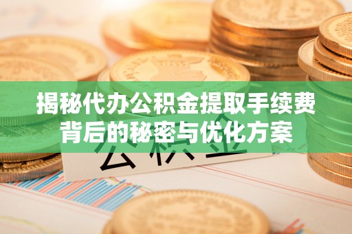 普安揭秘代办公积金提取手续费背后的秘密与优化方案