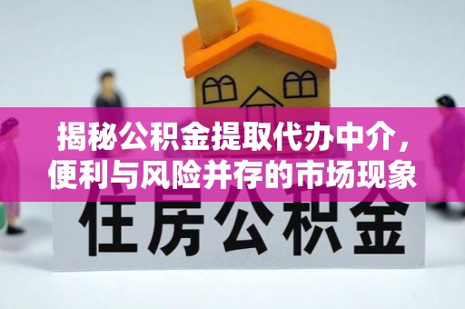 普安揭秘公积金提取代办中介，便利与风险并存的市场现象